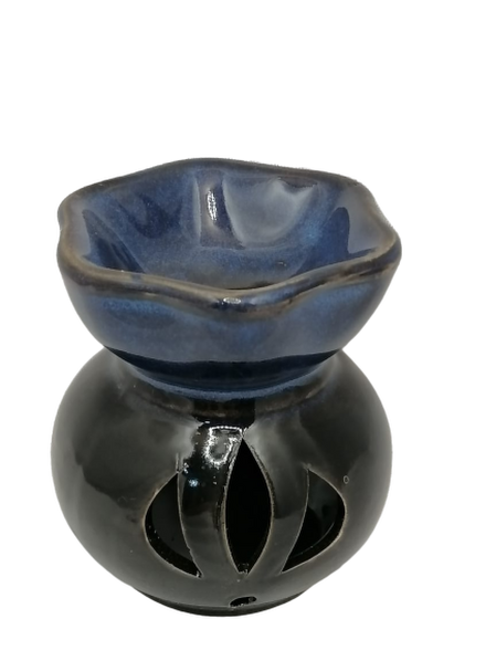 Blue Two Tone Round Ceramic Burner